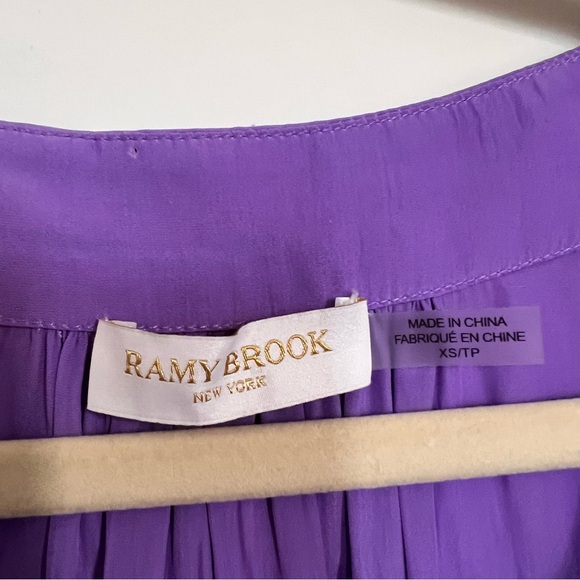 Ramy Brook Elegant Purple Blouse - Picture 3 of 5